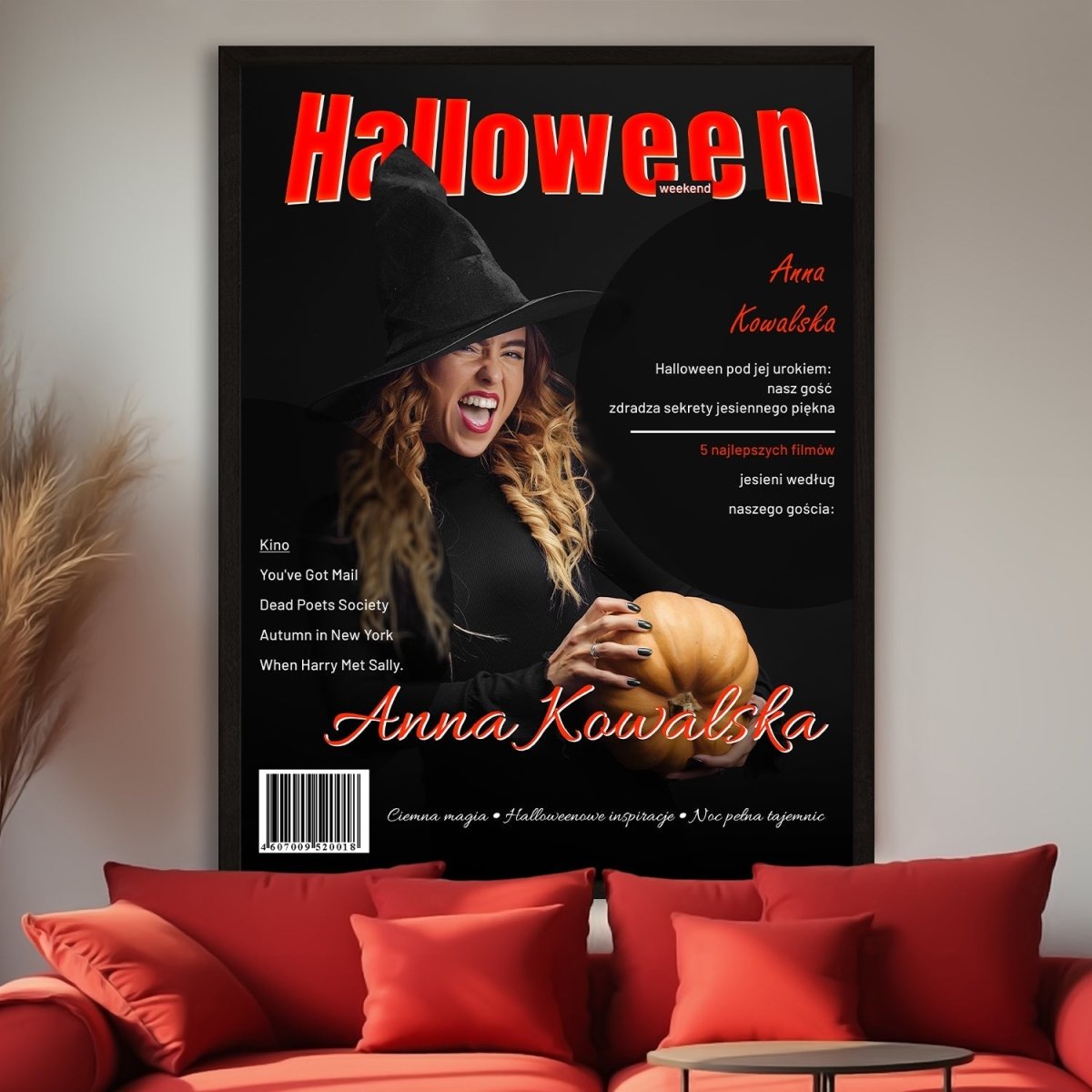 Okładka magazynu czarownicy - plakat z Twojego zdjęcia - Wymaluj Prezent