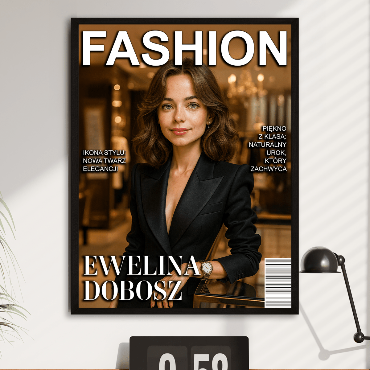 Image of Okładka magazynu Fashion - plakat z Twojego zdjęcia - Wymaluj Prezent