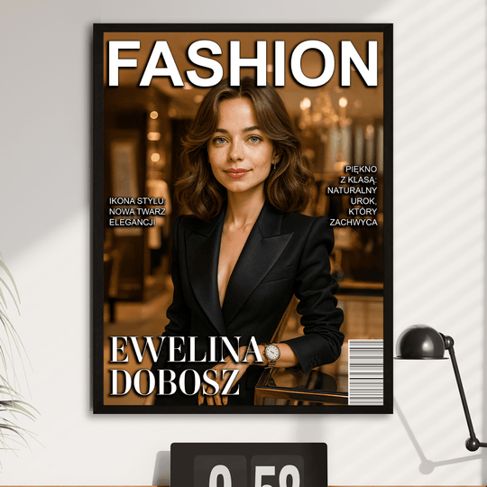 Okładka magazynu Fashion - plakat z Twojego zdjęcia