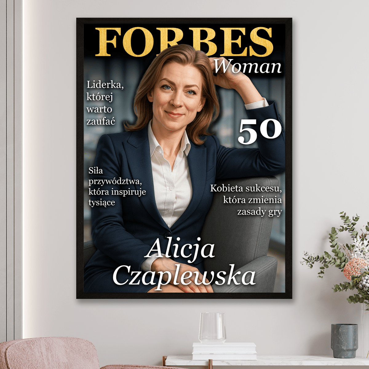 Image of Okładka magazynu na 50. - plakat z Twojego zdjęcia - Wymaluj Prezent