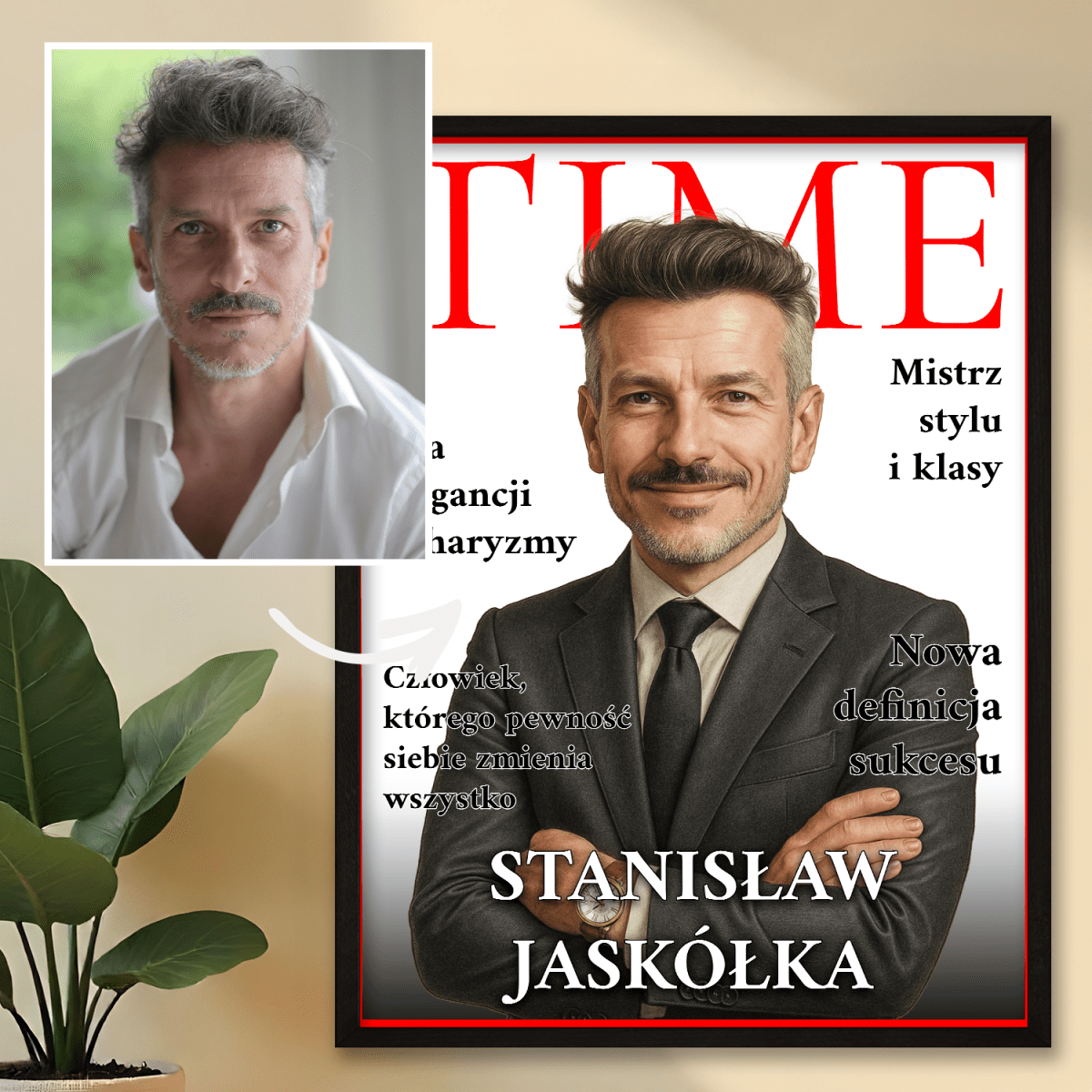 Image of Okładka Time Magazine - plakat z Twojego zdjęcia - Wymaluj Prezent
