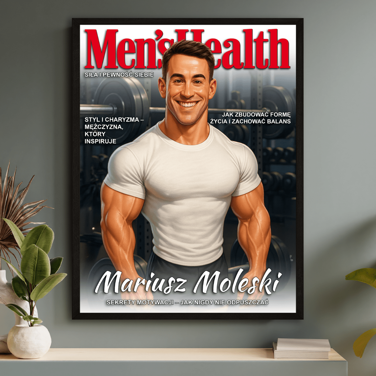 Image of Okładka w sportowym magazynie - plakat z Twojego zdjęcia - Wymaluj Prezent