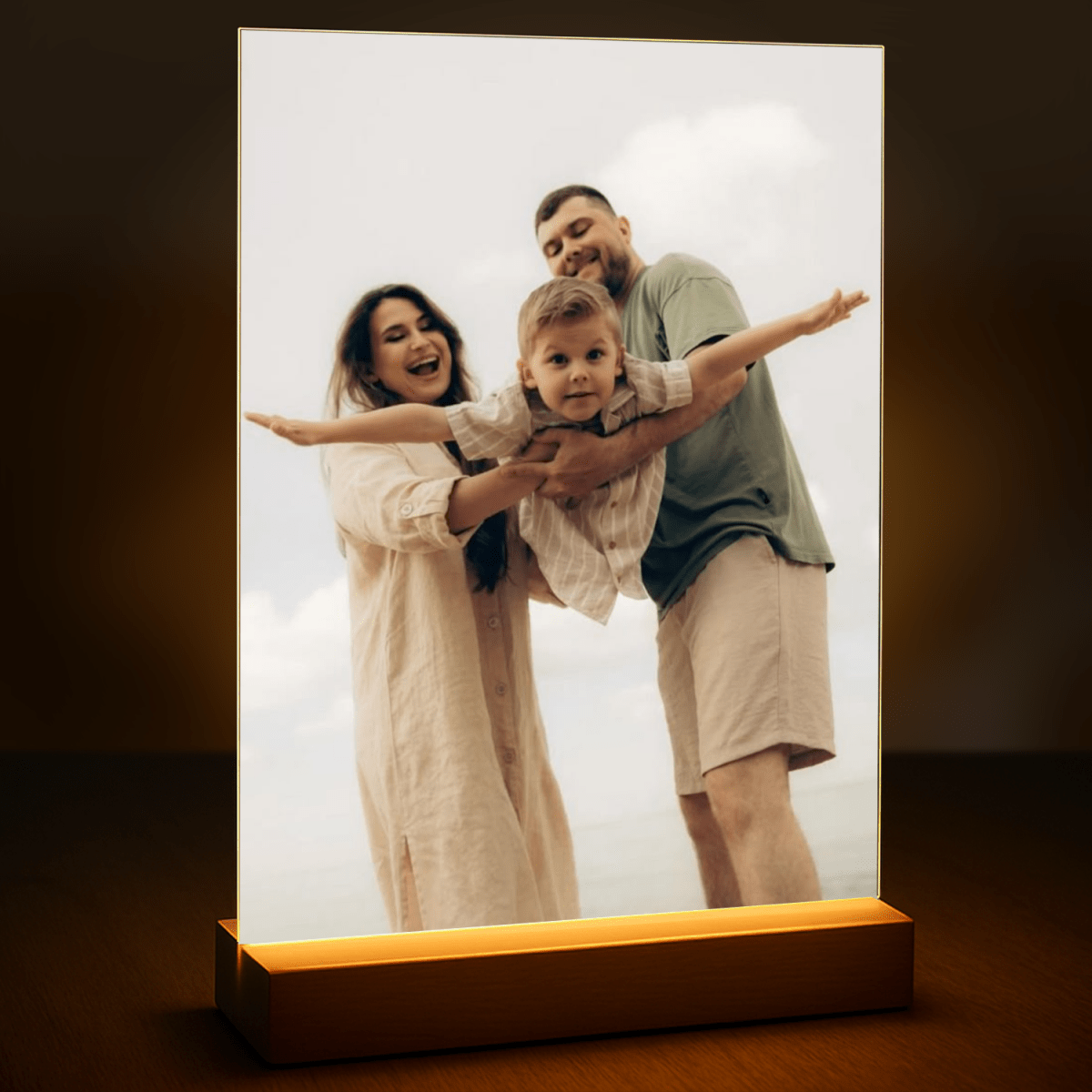 Pamiątka szczęśliwej rodziny - druk na szkle z Twojego zdjęcia - Wymaluj Prezent