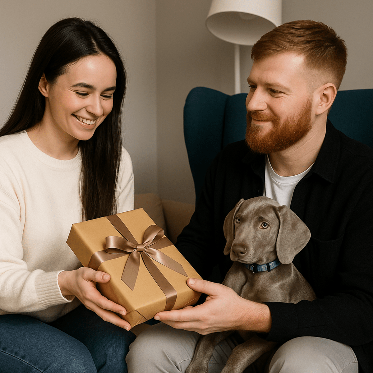 Para i ich pupil - druk na szkle, portret z Twojego zdjęcia - Wymaluj Prezent