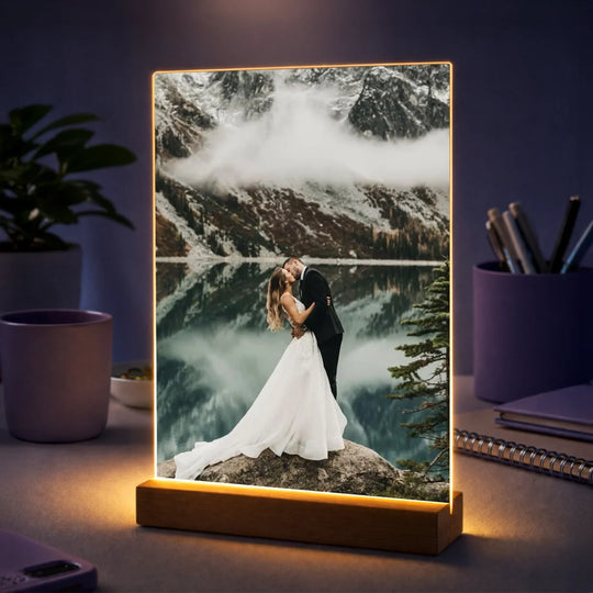 Oryginalny prezent dla pary na rocznicę – zdjęcie na szkle Nasz Wyjątkowy Dzień