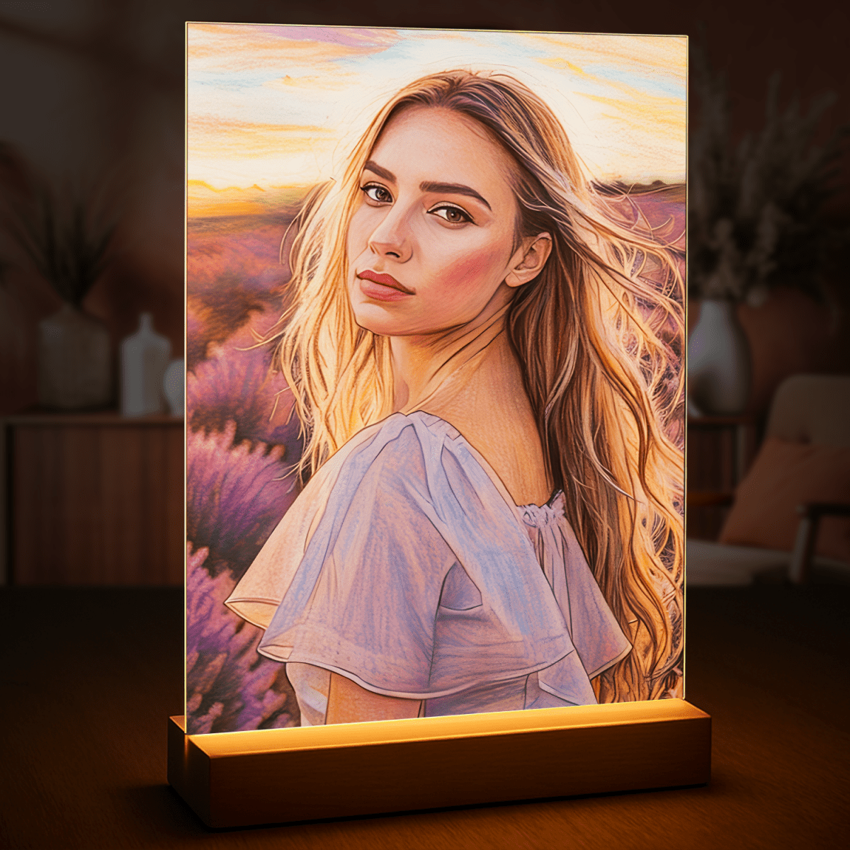 Pastelowy portret - druk na szkle, portret z Twojego zdjęcia - Wymaluj Prezent