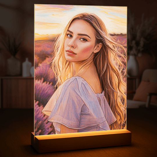 Pastelowy portret - druk na szkle, portret z Twojego zdjęcia