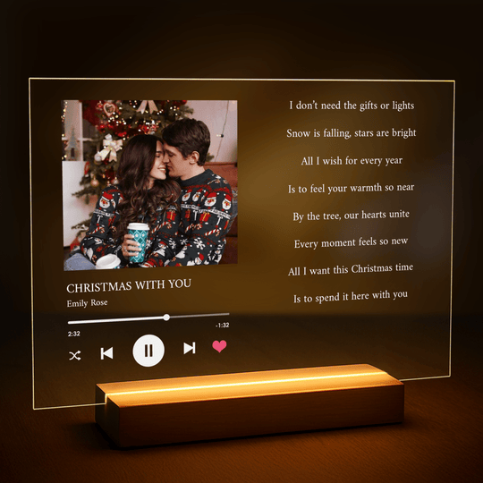 Piosenka gwiazdkowa - druk na szkle z Twojego zdjęcia