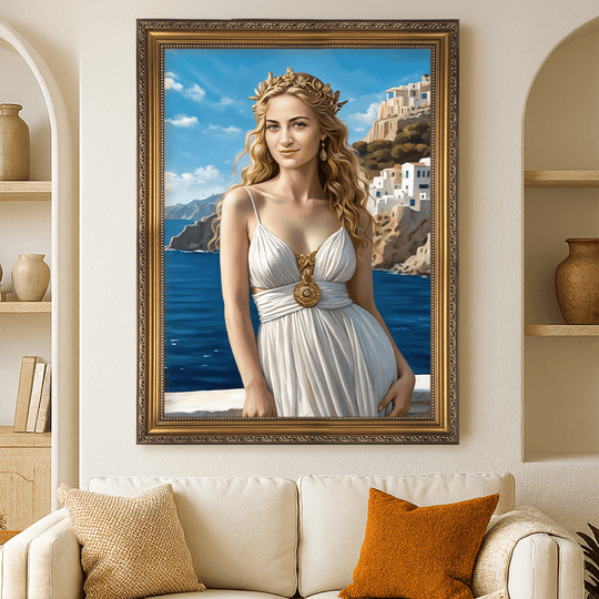 Portret Afrodyty - obraz na płótnie z Twojego zdjęcia