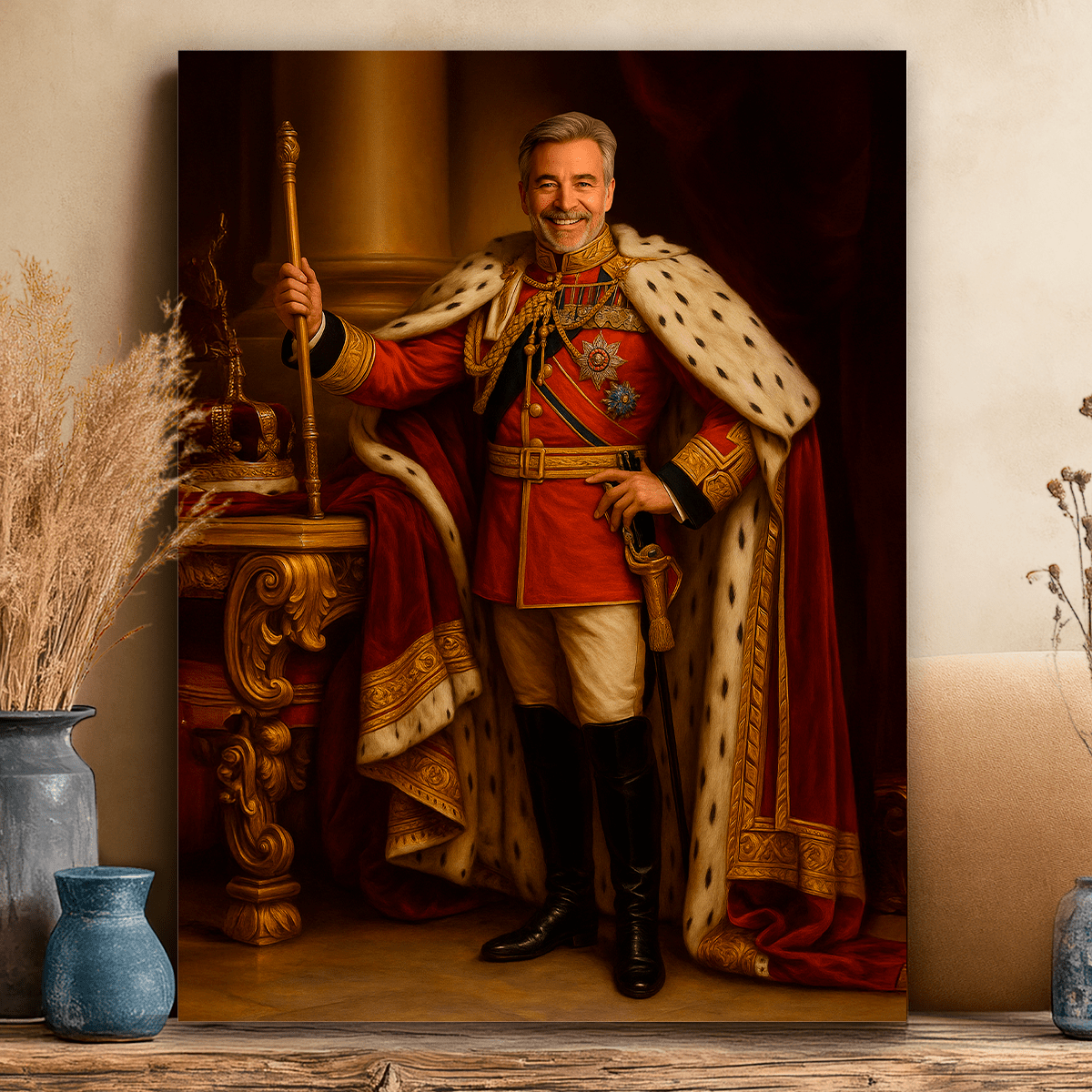 Image of Portret arystokraty - obraz na płótnie z Twojego zdjęcia - Wymaluj Prezent