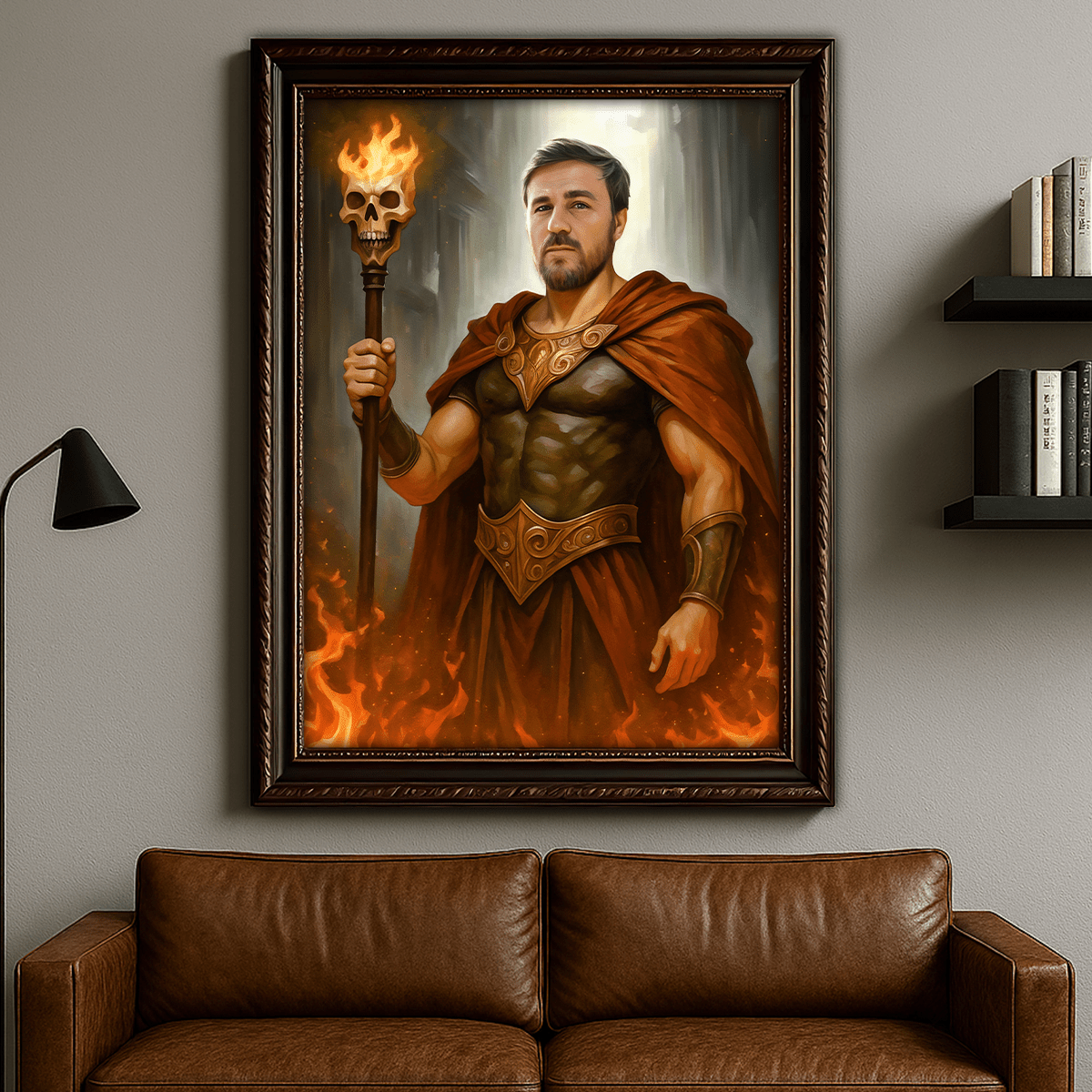 Image of Portret boga Hadesa - obraz na płótnie z Twojego zdjęcia - Wymaluj Prezent