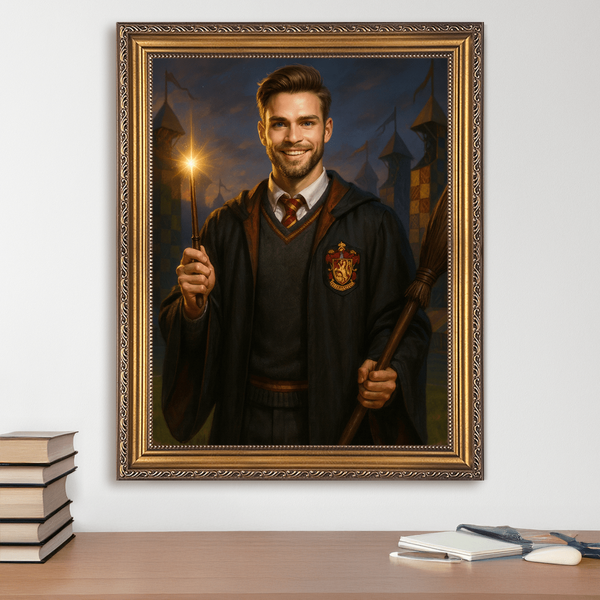 Image of Portret czarodzieja - obraz na płótnie z Twojego zdjęcia - Wymaluj Prezent