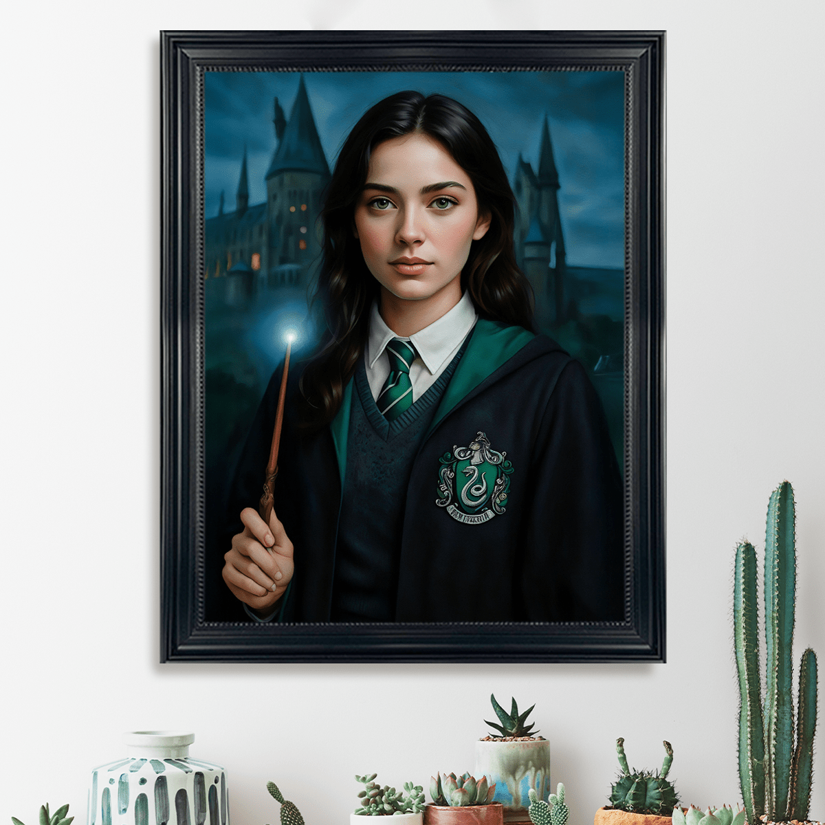 Image of Portret czarodziejki - obraz na płótnie z Twojego zdjęcia - Wymaluj Prezent