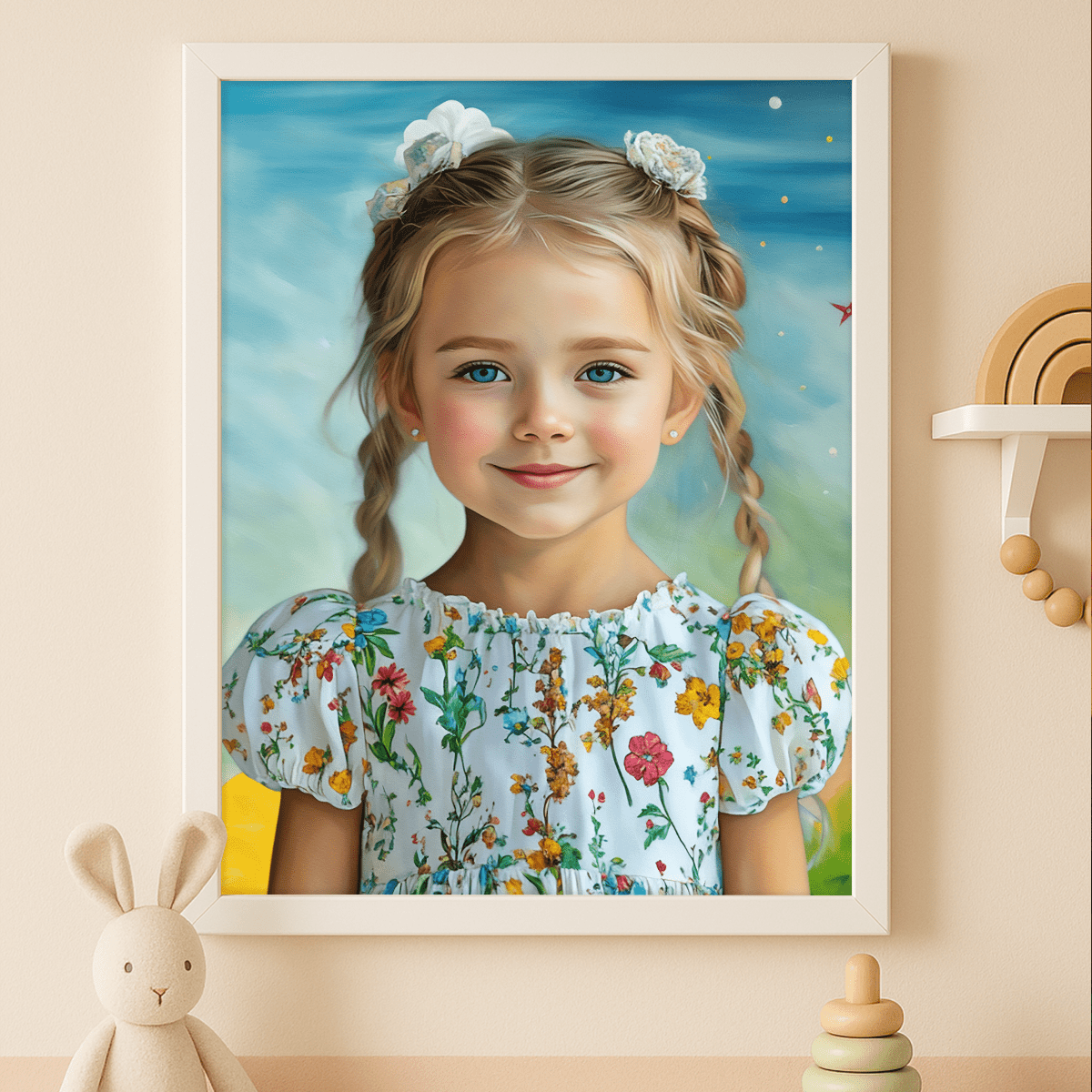 Image of Portret dziewczynki - obraz na płótnie z Twojego zdjęcia - Wymaluj Prezent