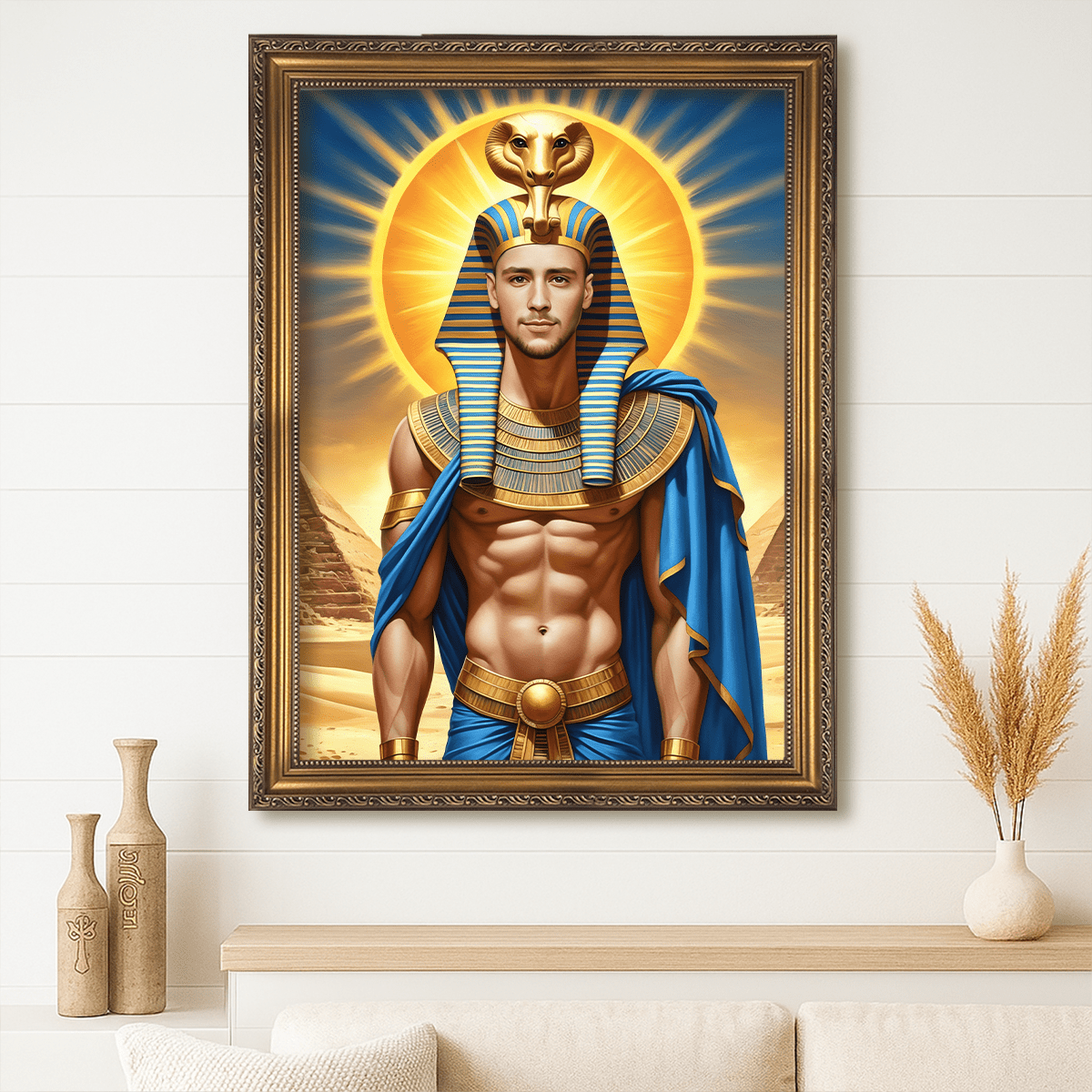 Image of Portret faraona - obraz na płótnie z Twojego zdjęcia - Wymaluj Prezent