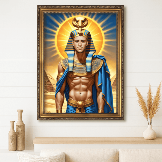 Portret faraona - obraz na płótnie z Twojego zdjęcia