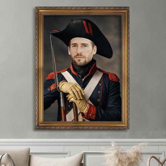 Portret generała - obraz na płótnie z Twojego zdjęcia