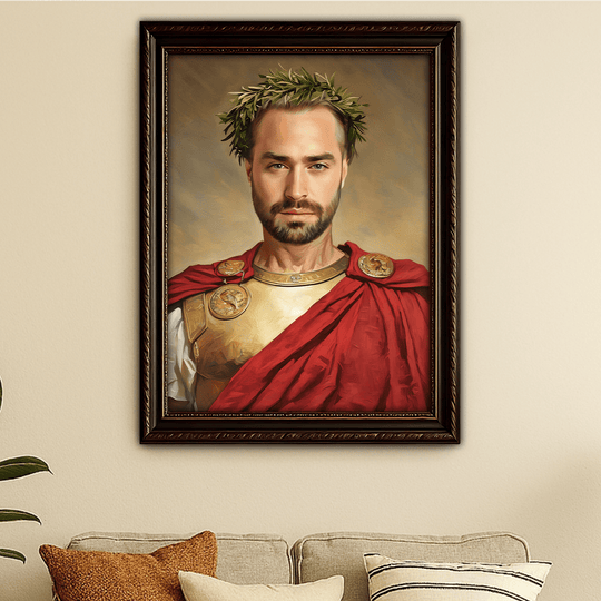 Portret Juliusza Cezara - obraz na płótnie z Twojego zdjęcia