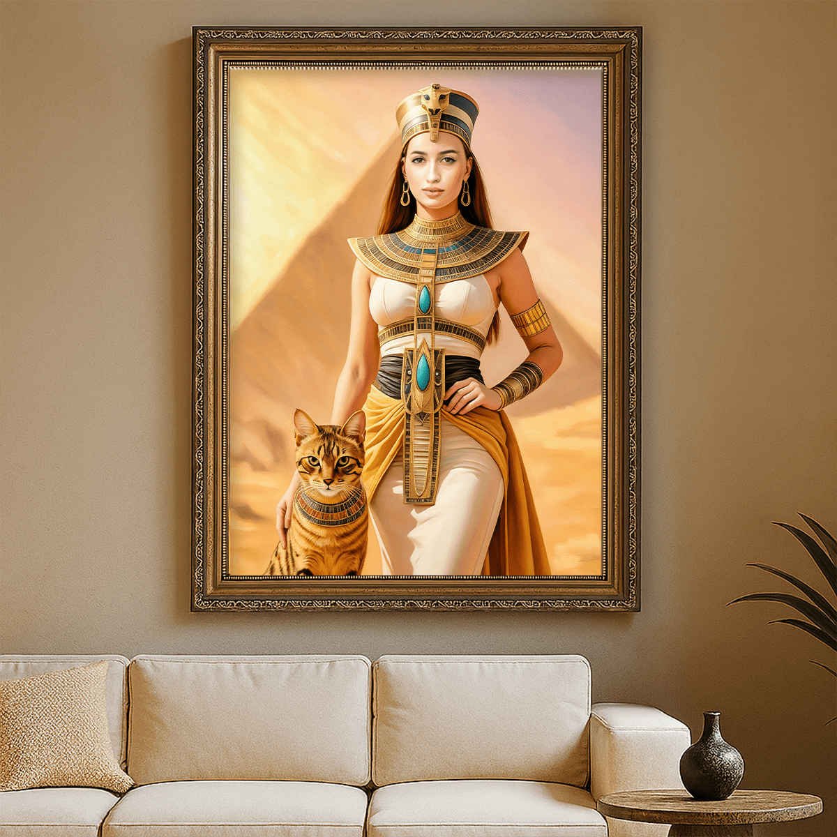 Portret Kleopatry - obraz na płótnie z Twojego zdjęcia - Wymaluj Prezent