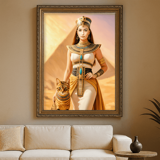 Portret Kleopatry - obraz na płótnie z Twojego zdjęcia