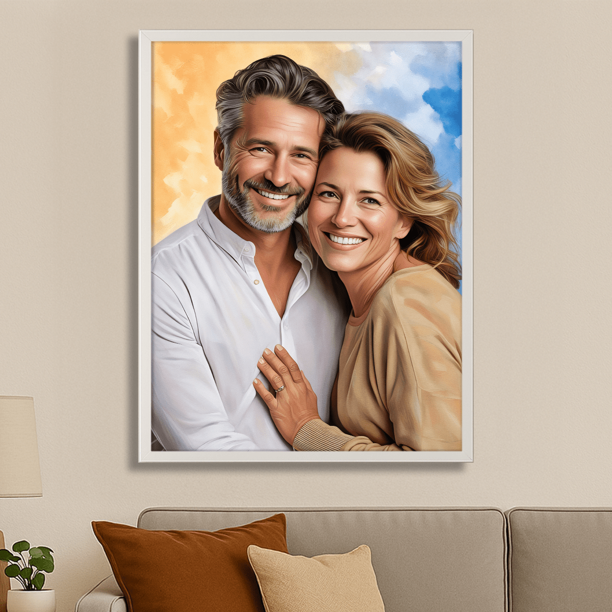 Image of Portret małżonków - obraz na płótnie z Twojego zdjęcia - Wymaluj Prezent