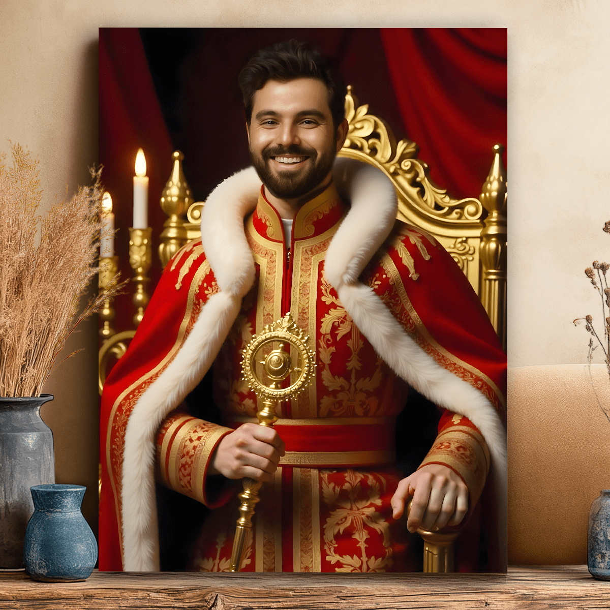 Image of Portret monarchy - obraz na płótnie z Twojego zdjęcia - Wymaluj Prezent