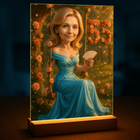 Portret na 55 urodziny - druk na szkle, portret z Twojego zdjęcia