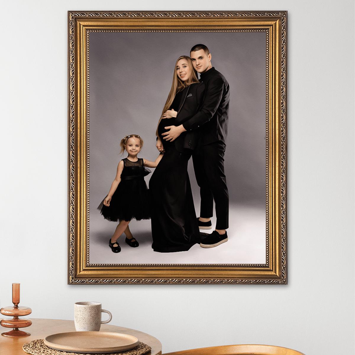 Image of Portret na Baby Shower - obraz na płótnie z Twojego zdjęcia - Wymaluj Prezent