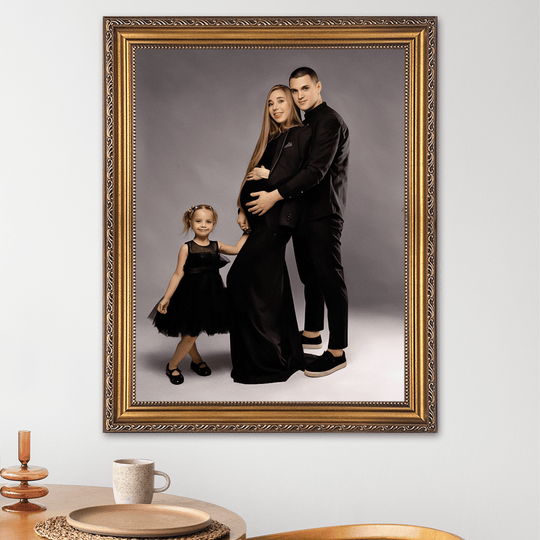 Portret na Baby Shower - obraz na płótnie z Twojego zdjęcia