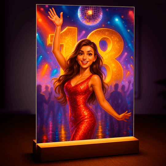 Portret na osiemnastkę - druk na szkle, portret z Twojego zdjęcia