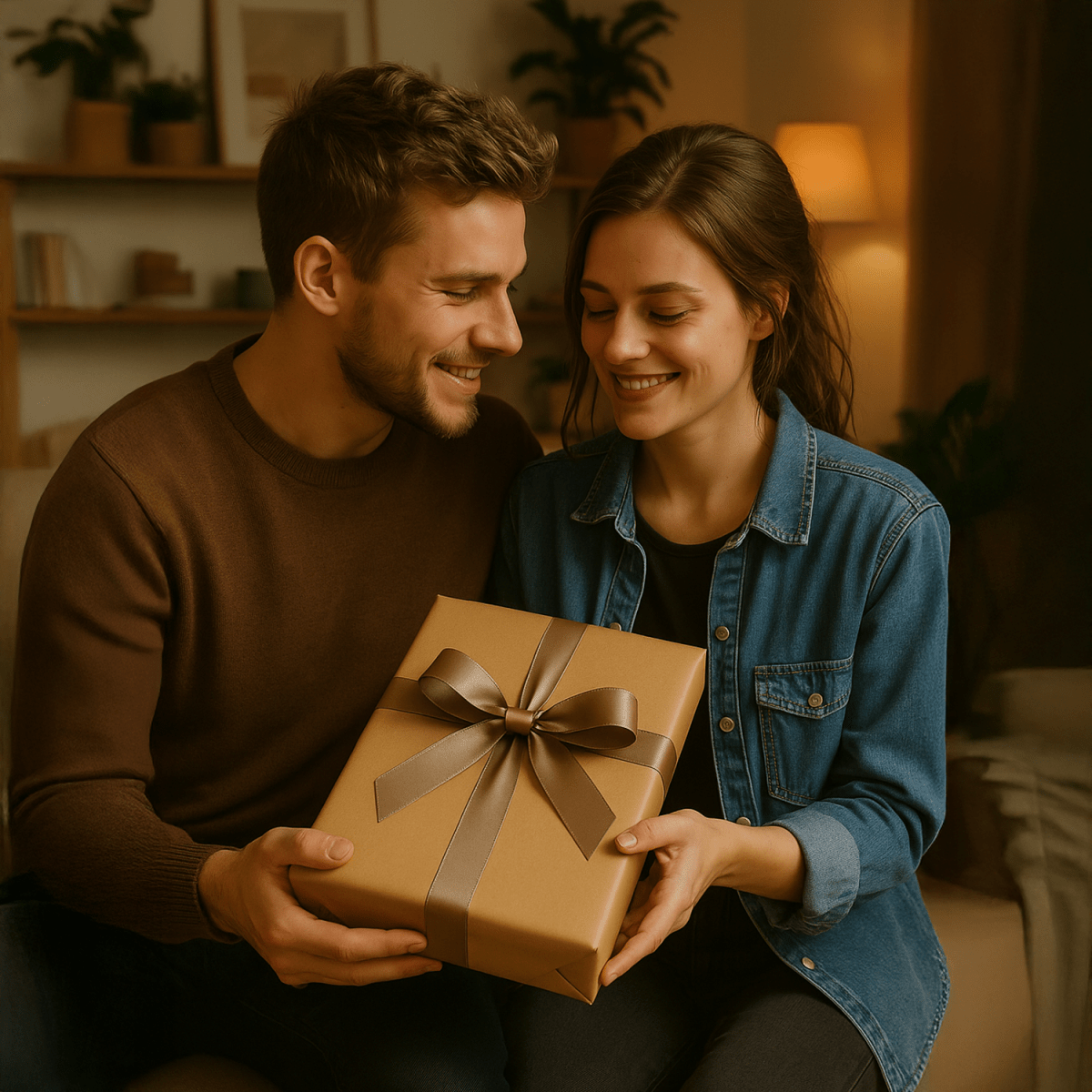 Image of Portret pary + kalendarz - druk na szkle, portret z Twojego zdjęcia - Wymaluj Prezent