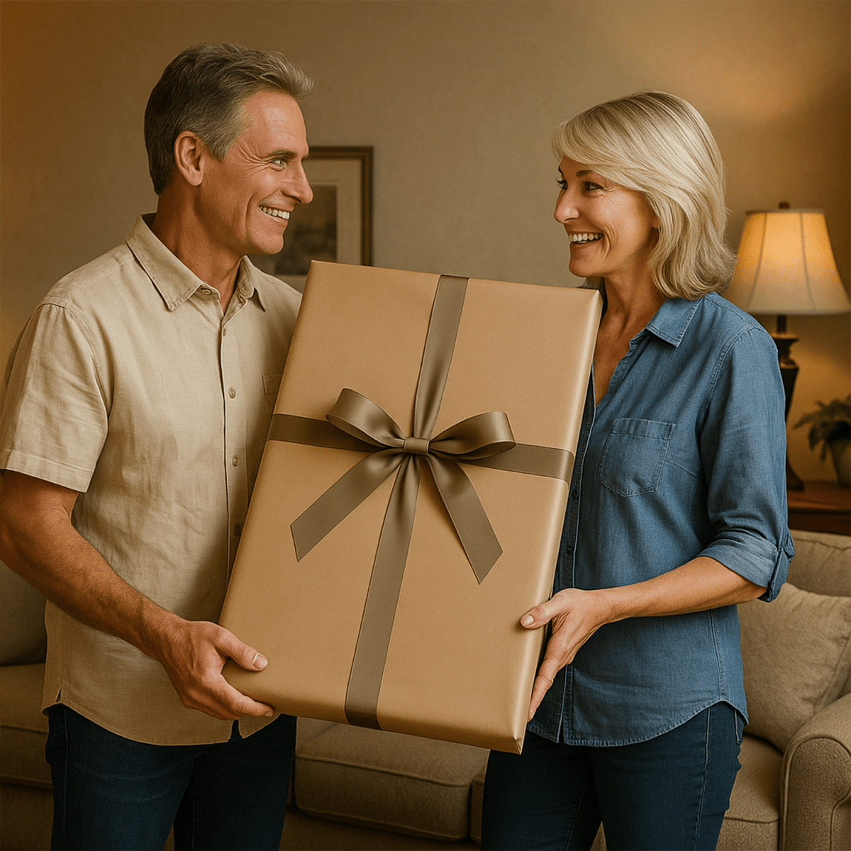 Image of Portret pary + napis - obraz na płótnie z Twojego zdjęcia - Wymaluj Prezent