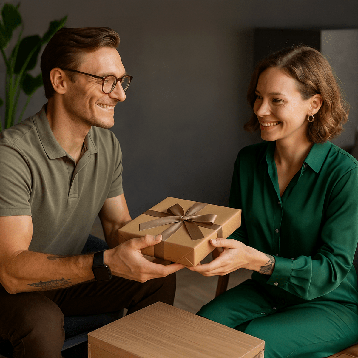 Portret pary w Paryżu - druk na szkle, portret z Twojego zdjęcia - Wymaluj Prezent