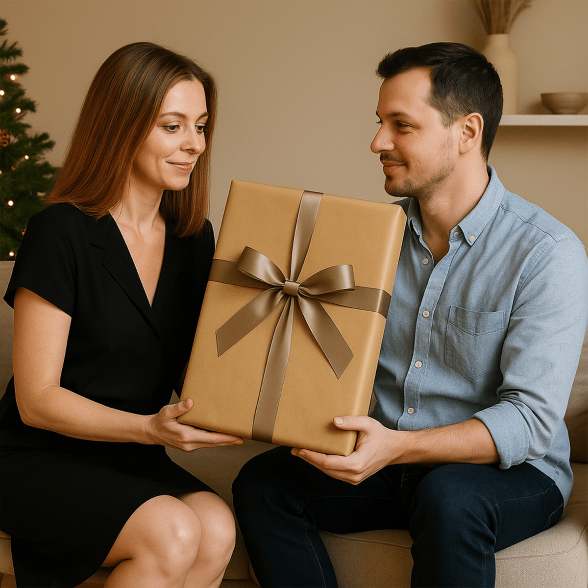 Portret pary w stylu Día de los Muertos - obraz na płótnie z Twojego zdjęcia - Wymaluj Prezent