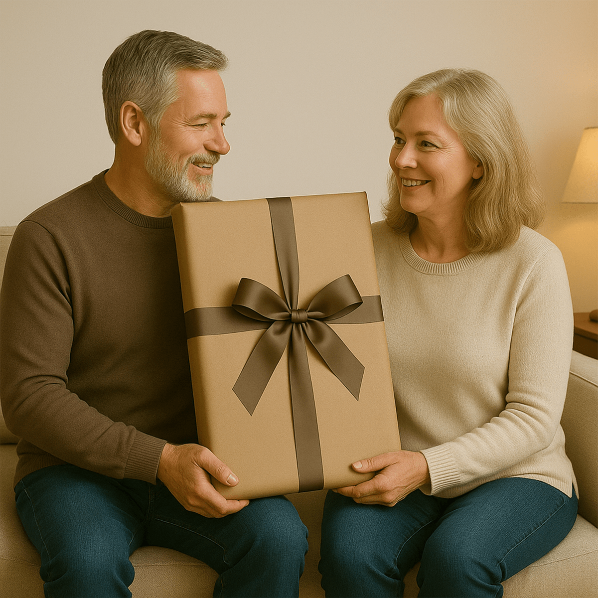 Image of Portret pary w stylu królewskim - obraz na płótnie z Twojego zdjęcia - Wymaluj Prezent