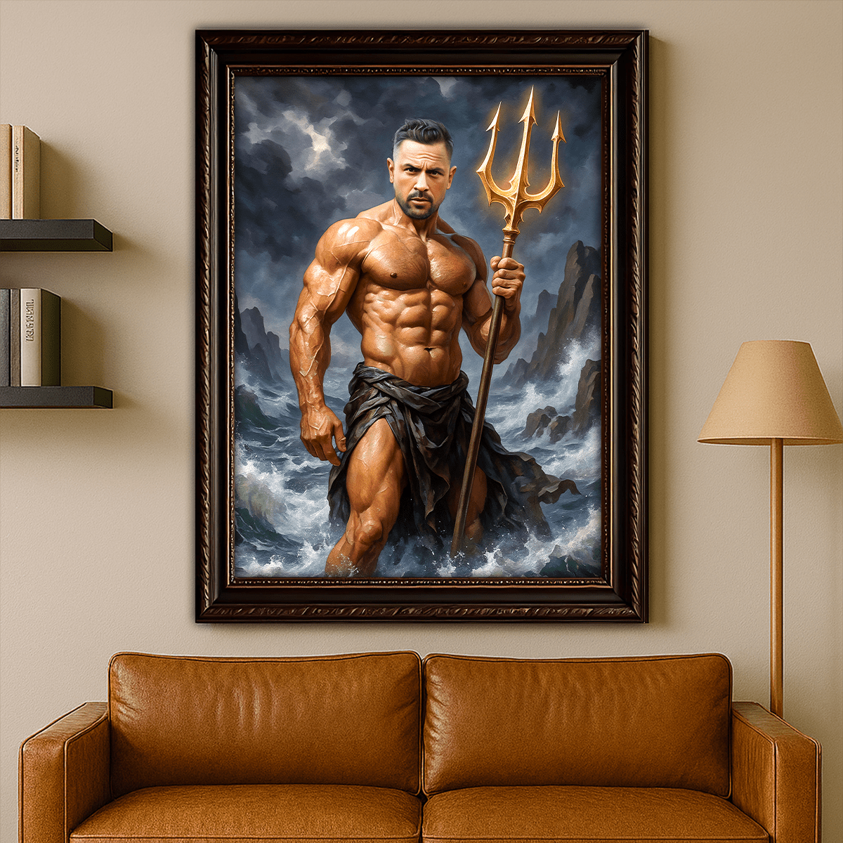 Image of Portret Posejdona - obraz na płótnie z Twojego zdjęcia - Wymaluj Prezent