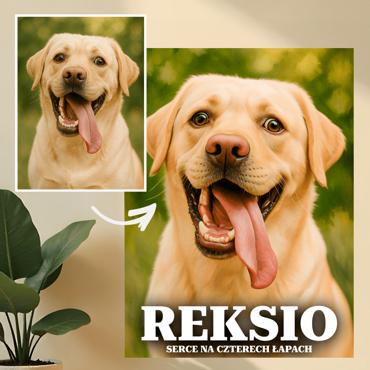 Portret pupila + imię - druk na szkle, portret z Twojego zdjęcia - Wymaluj Prezent