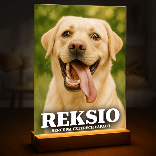 Portret pupila + imię - druk na szkle, portret z Twojego zdjęcia