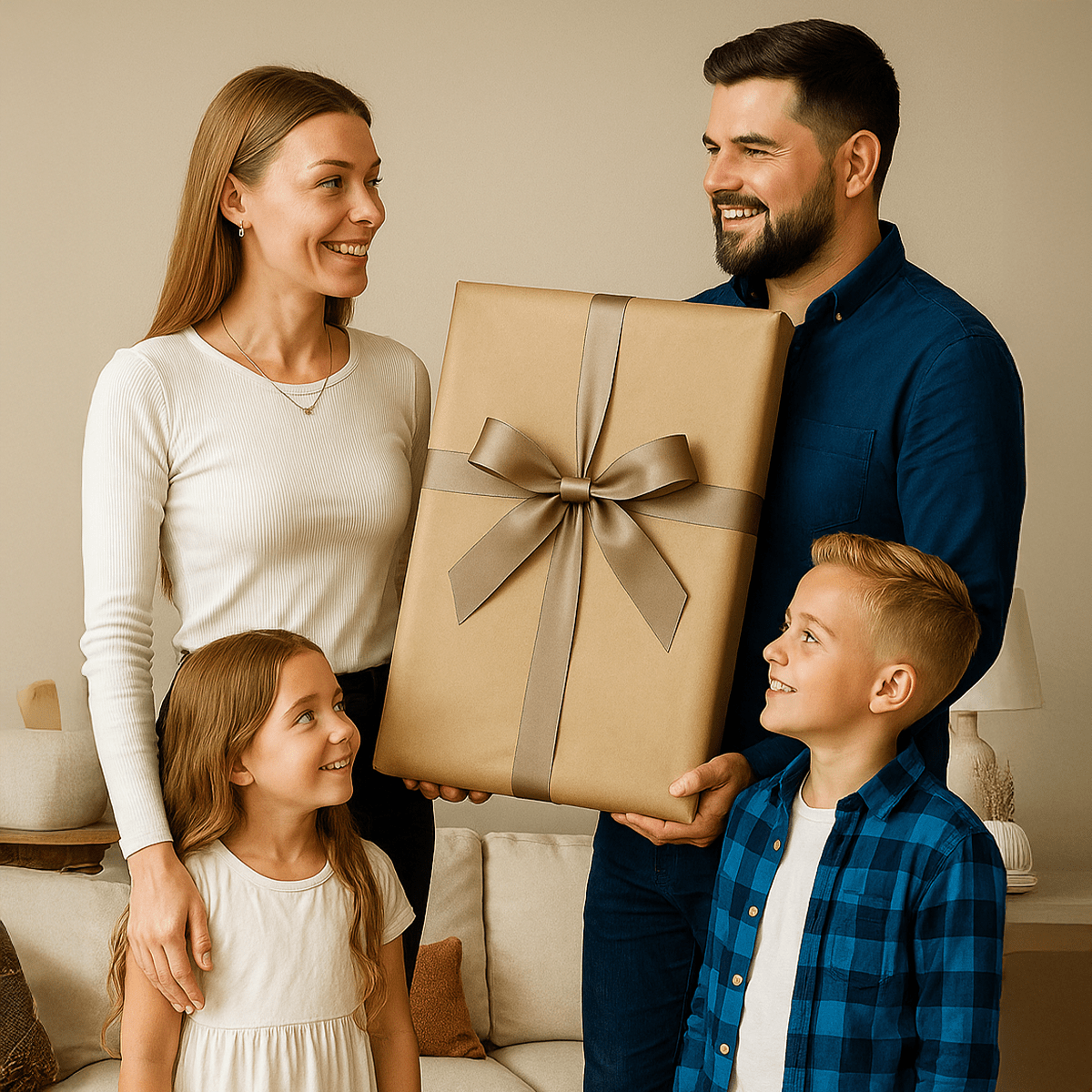 Image of Portret rodziny królewskiej - obraz na płótnie z Twojego zdjęcia - Wymaluj Prezent