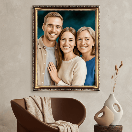 Portret teściowej - obraz na płótnie z Twojego zdjęcia