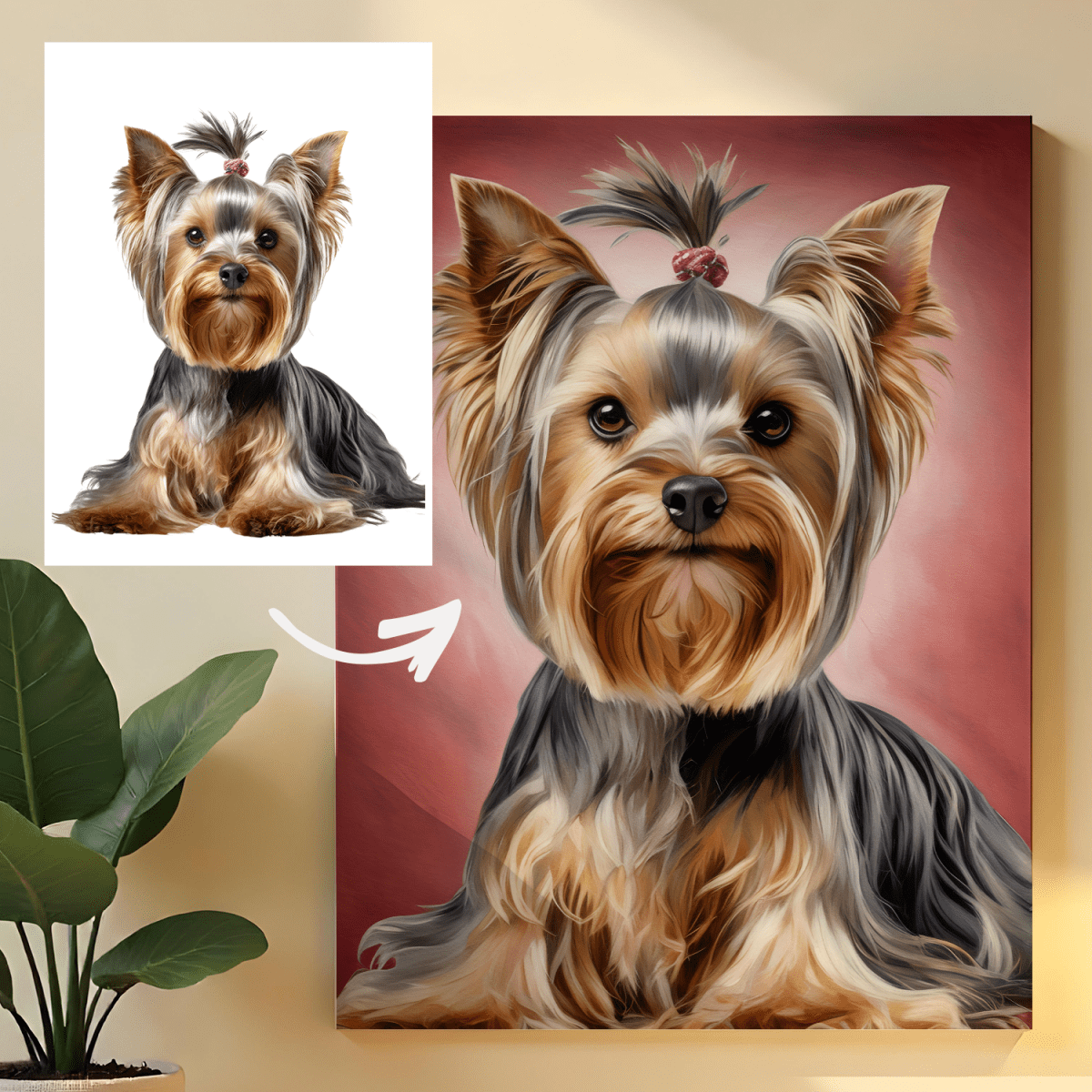 Portret Twojego pupila - obraz na płótnie z Twojego zdjęcia - Wymaluj Prezent