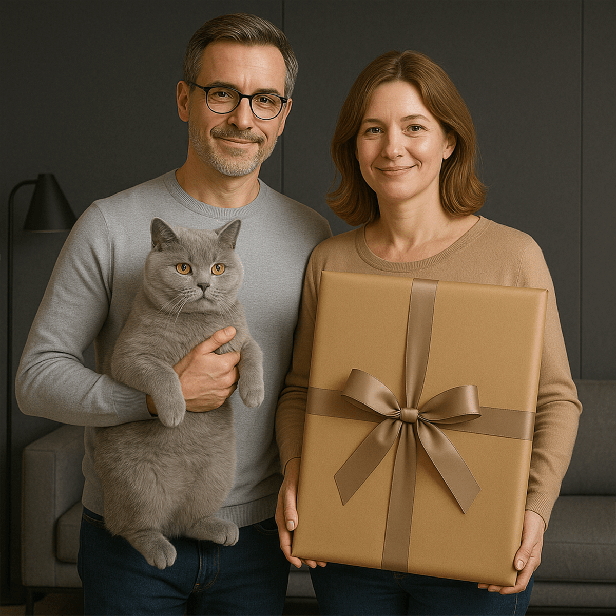 Portret ukochanego kota - obraz na płótnie z Twojego zdjęcia - Wymaluj Prezent