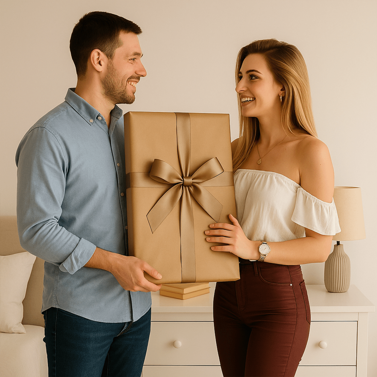 Portret w bajkowym stylu na 30. - obraz na płótnie z Twojego zdjęcia - Wymaluj Prezent