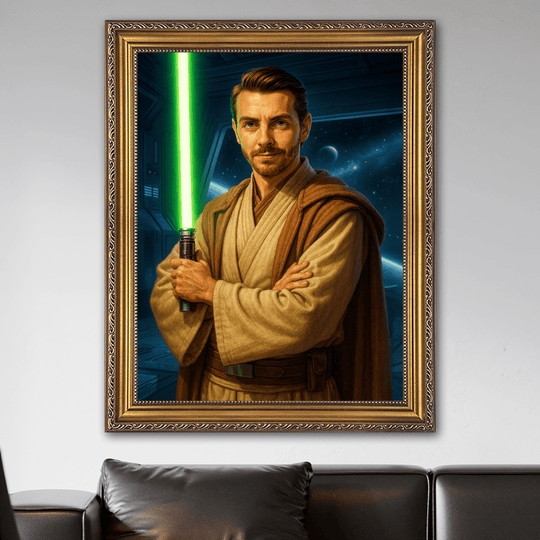 Portret w stylu Jedi - obraz na płótnie z Twojego zdjęcia