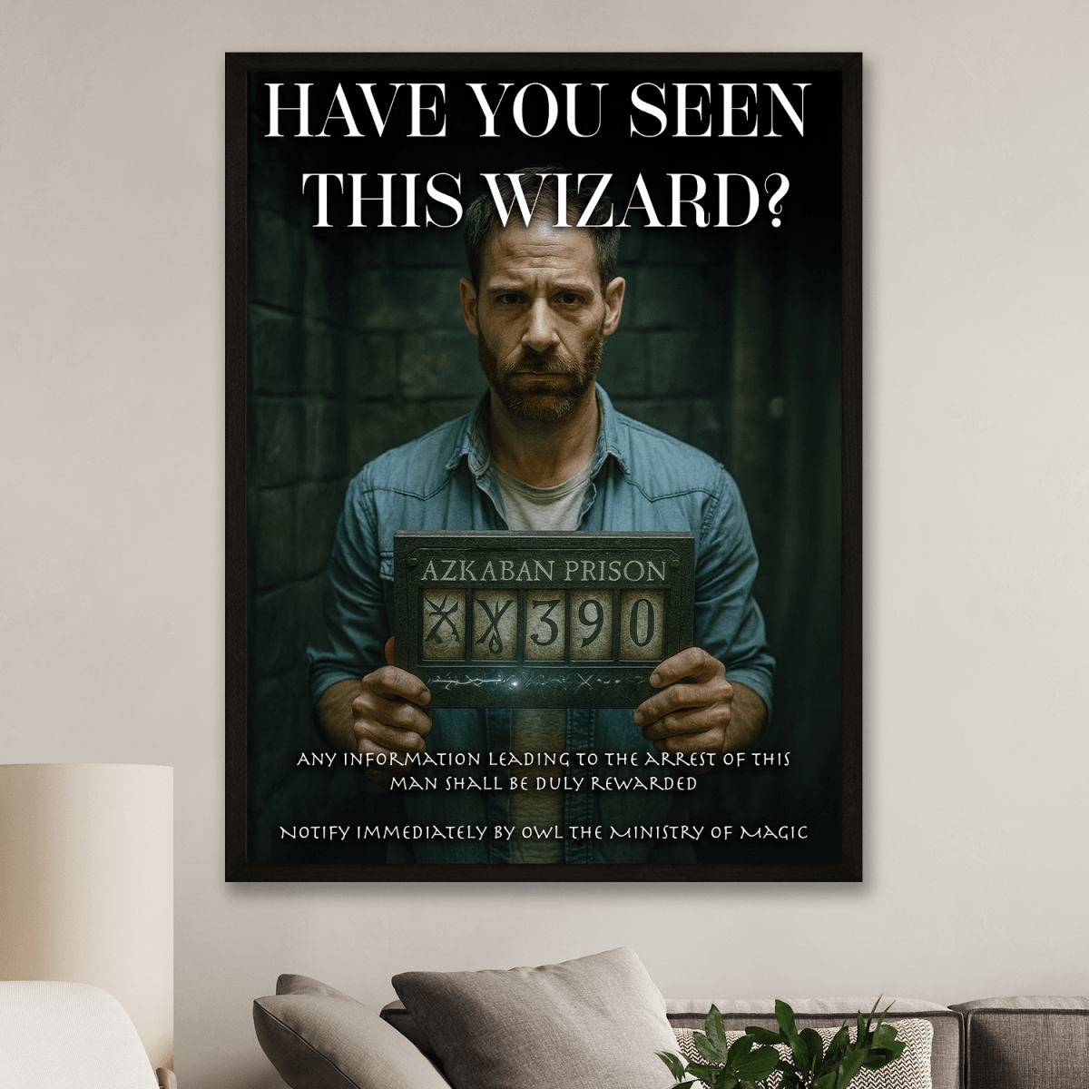 Image of Portret więźnia Azkabanu - plakat z Twojego zdjęcia - Wymaluj Prezent