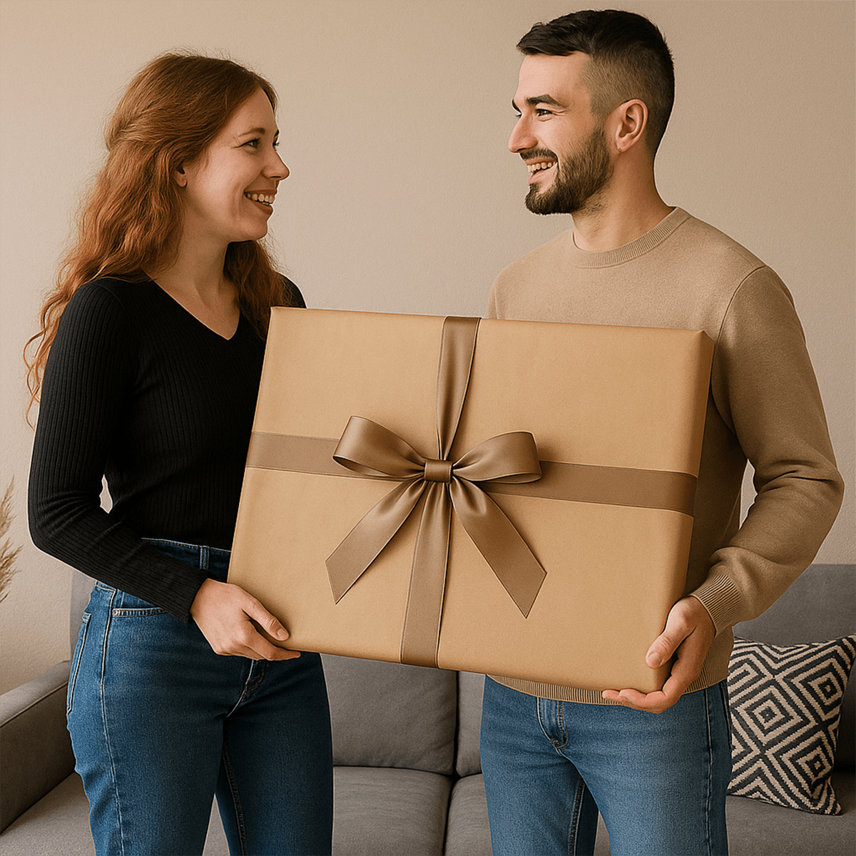 Image of Portret z efektem farb wodnych - obraz na płótnie z Twojego zdjęcia - Wymaluj Prezent