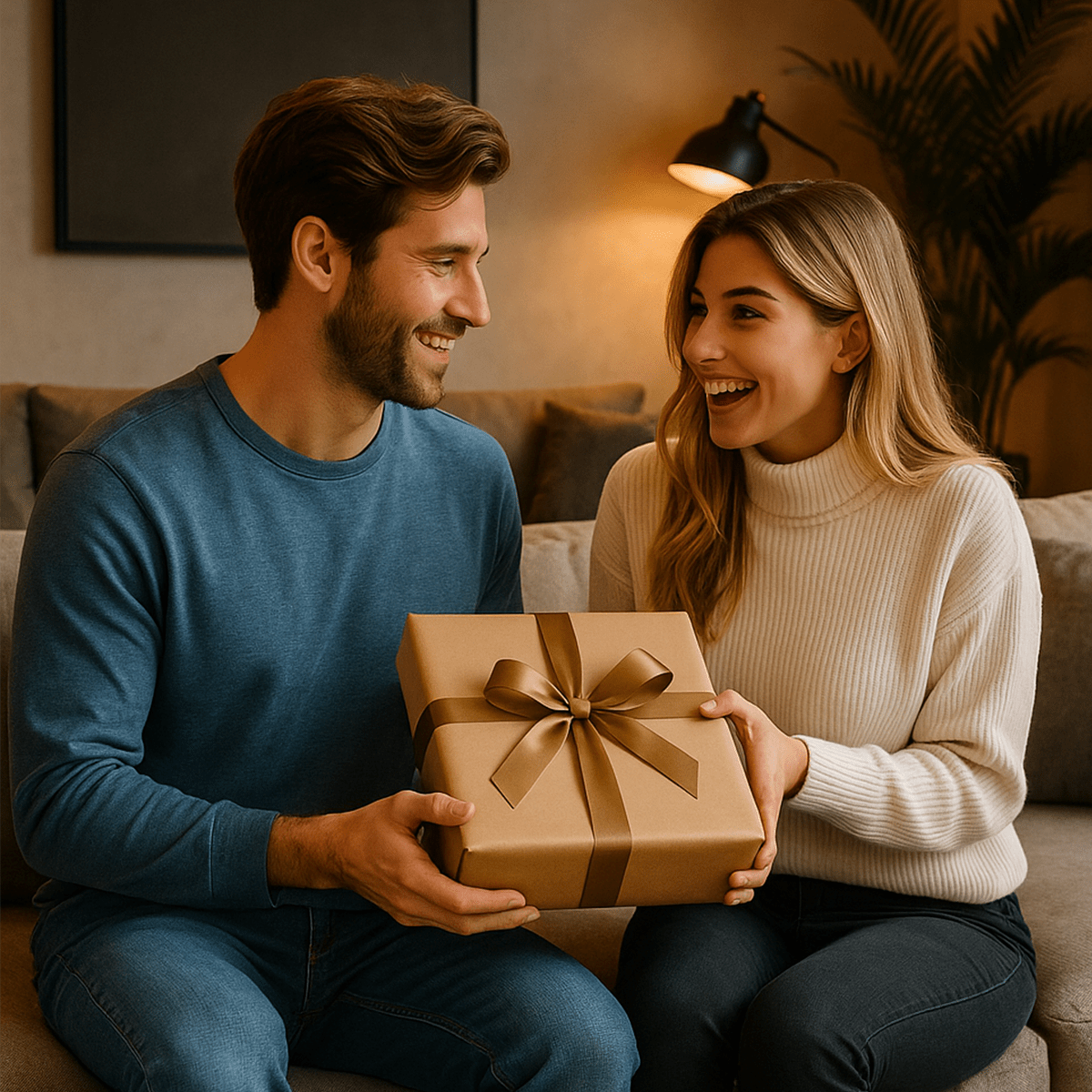 Portret zakochanych + ich imiona - druk na szkle, portret z Twojego zdjęcia - Wymaluj Prezent