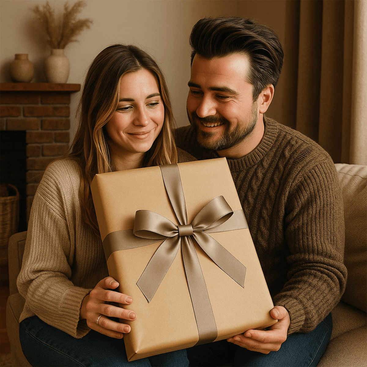 Portret zakochanych w animowanym stylu + imiona - plakat z Twojego zdjęcia - Wymaluj Prezent