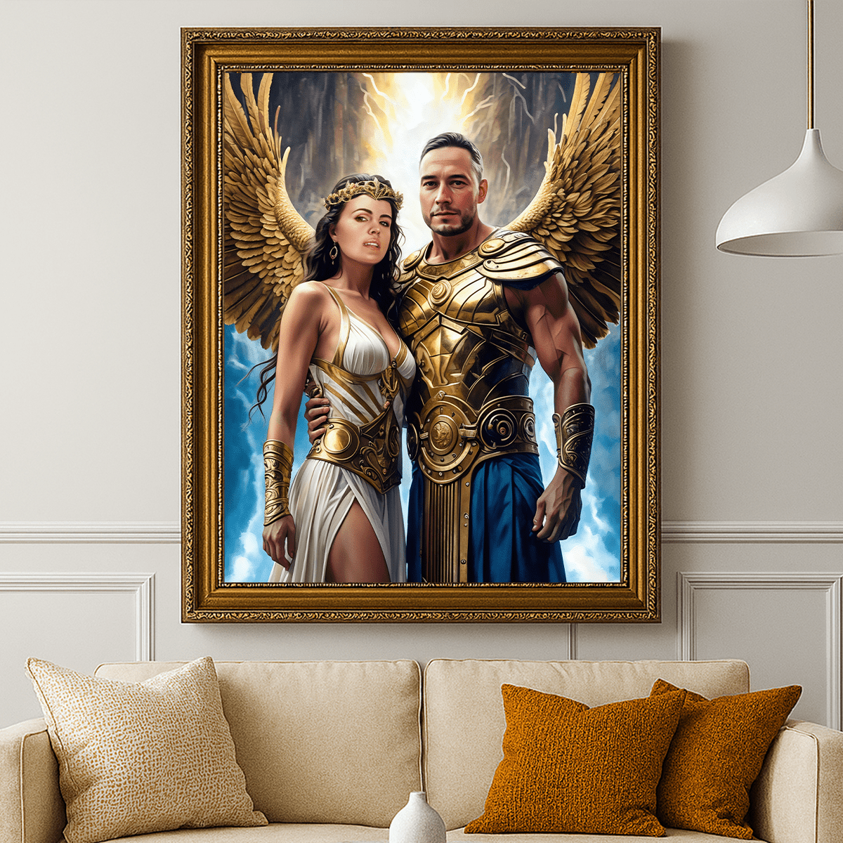 Image of Portret Zeusa i Hery - obraz na płótnie z Twojego zdjęcia - Wymaluj Prezent