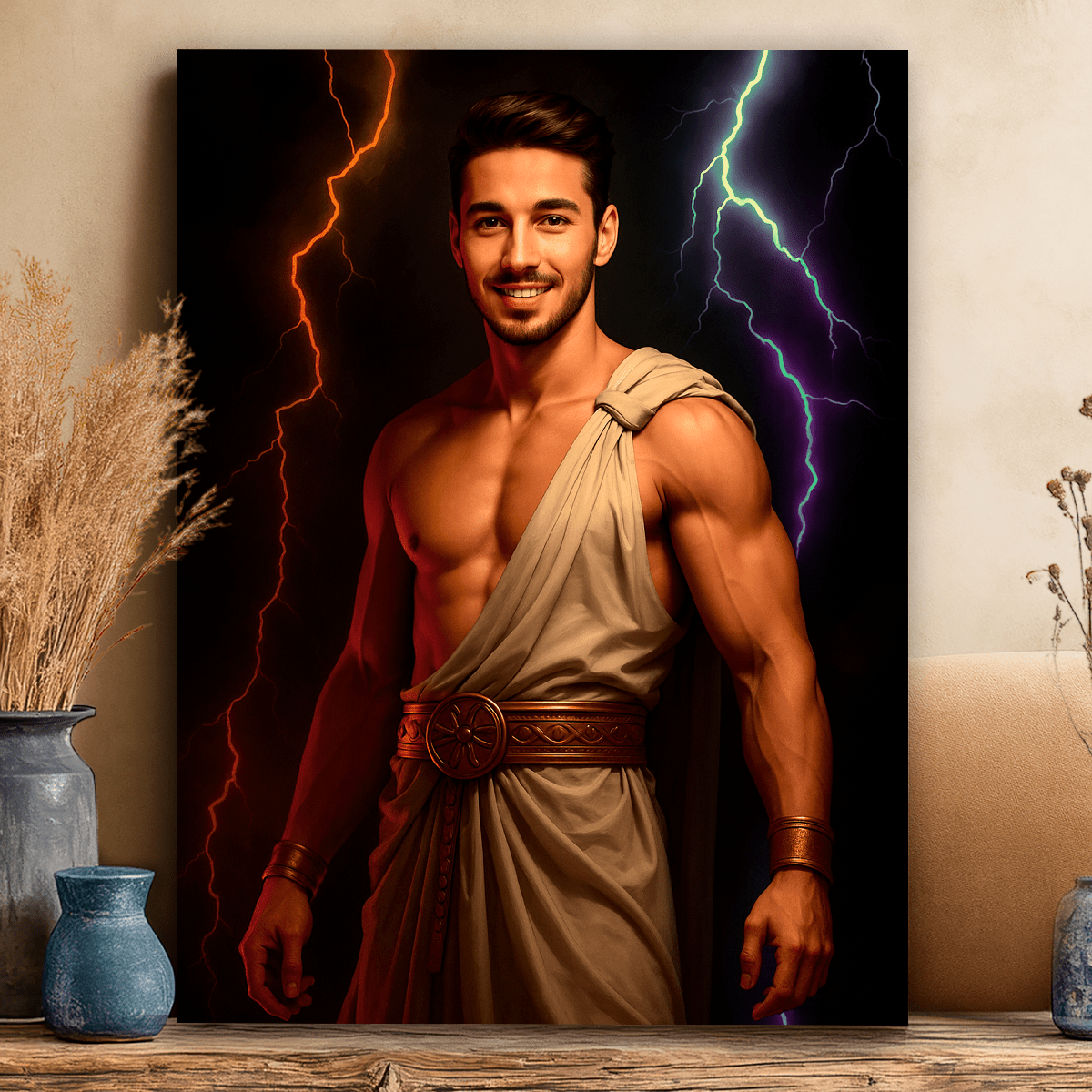 Image of Portret Zeusa - obraz na płótnie z Twojego zdjęcia - Wymaluj Prezent